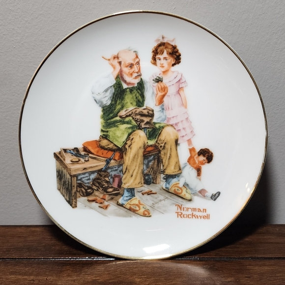 Norman Rockwell Decorative Platesnull
